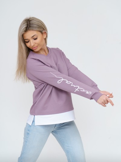 Толстовка женская Дабл светло-лиловый
