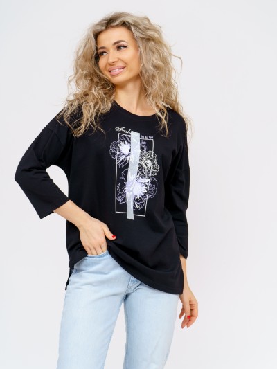 Лонгслив Стиль черный