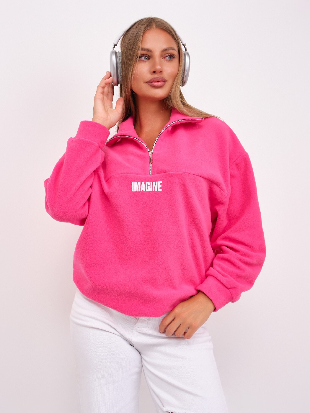 Толстовка жен. Тренд-2 флис малина