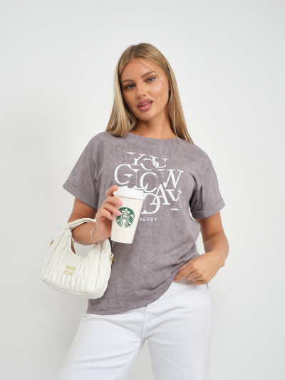 Футболка жен. Лиона варенка серый