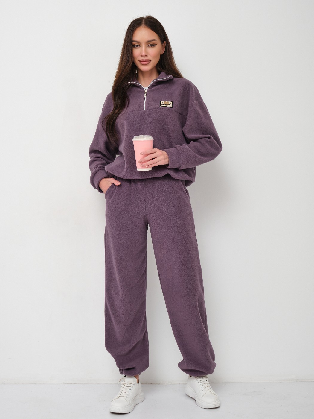 Костюм жен. Тренд флис т.лиловый