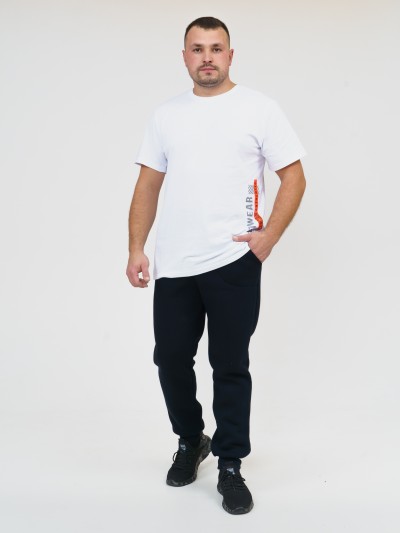 Брюки мужские футер 3-х нитка синий