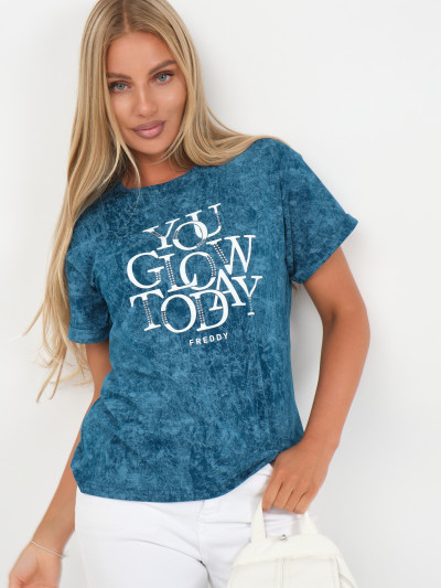 Футболка жен. Лиона варенка морская волна