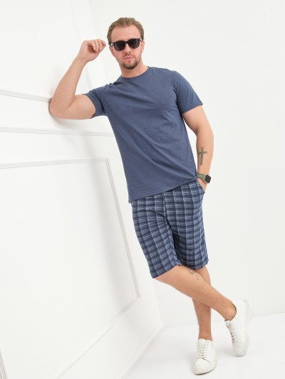 Костюм мужской Джой синий/клетка