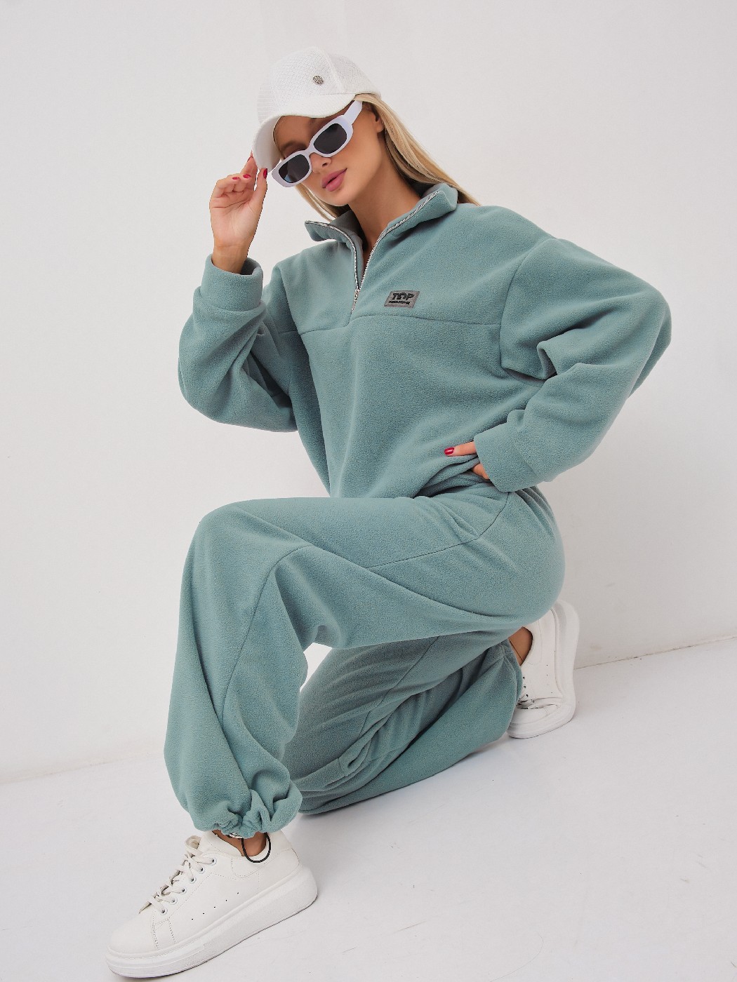 Костюм жен. Тренд флис аква