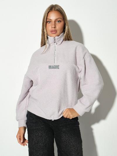 Толстовка жен. Тренд-2 флис дымчатый