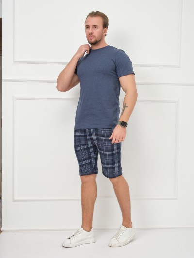 Костюм мужской Джой индиго/клетка