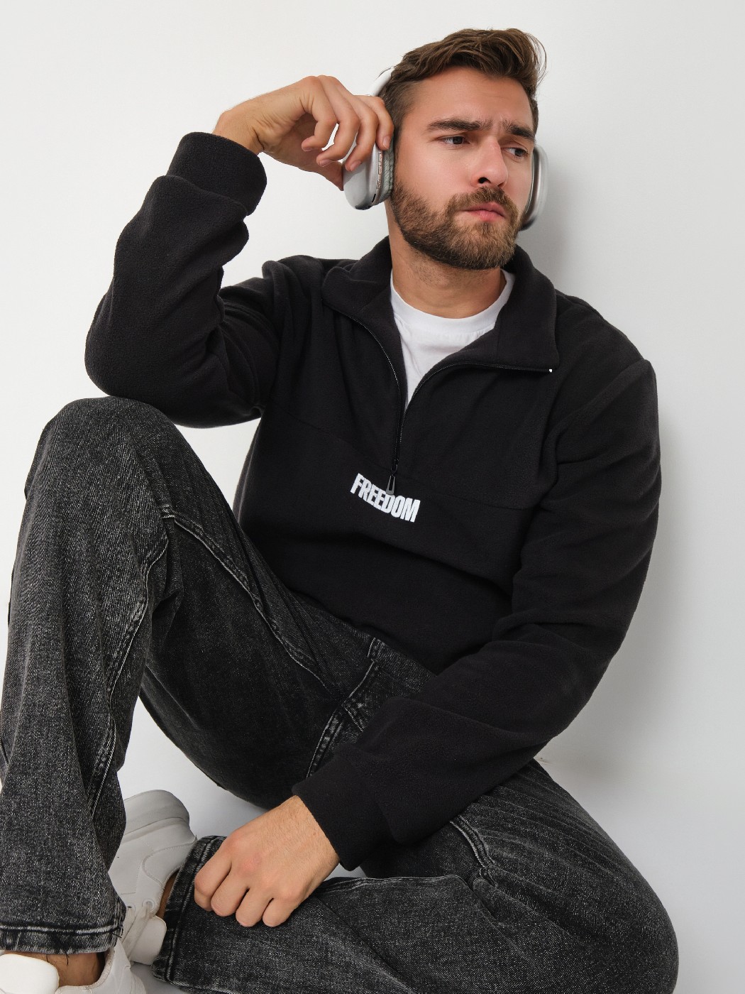 Толстовка муж. Драйв флис черный