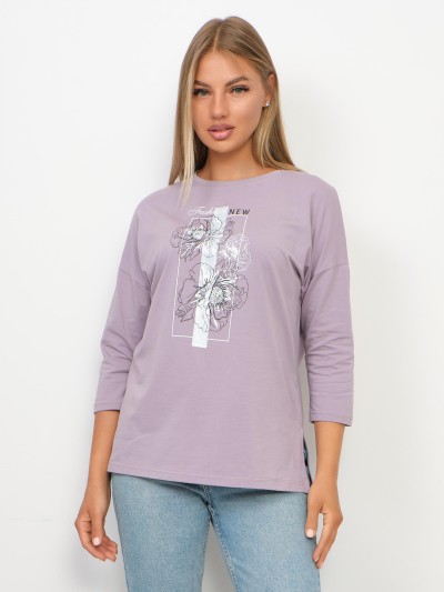 Лонгслив Стиль св.лиловый