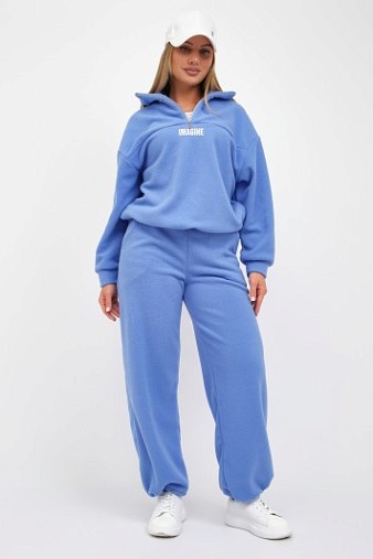Костюм жен. Тренд-2 флис голубой