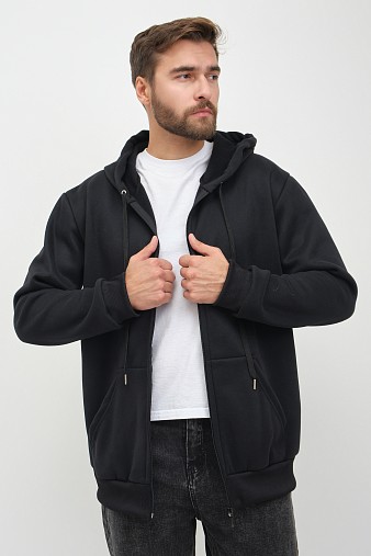 Толстовка муж. Дэнди 3-х нитка начес черный