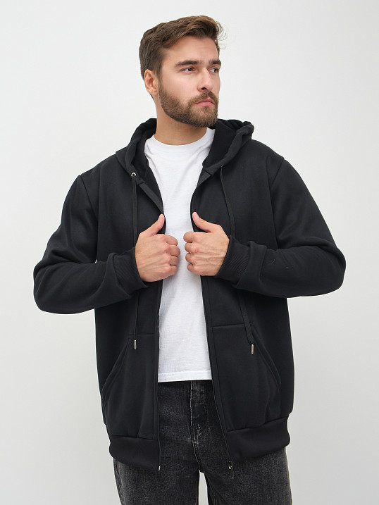 Толстовка муж. Дэнди 3-х нитка начес черный