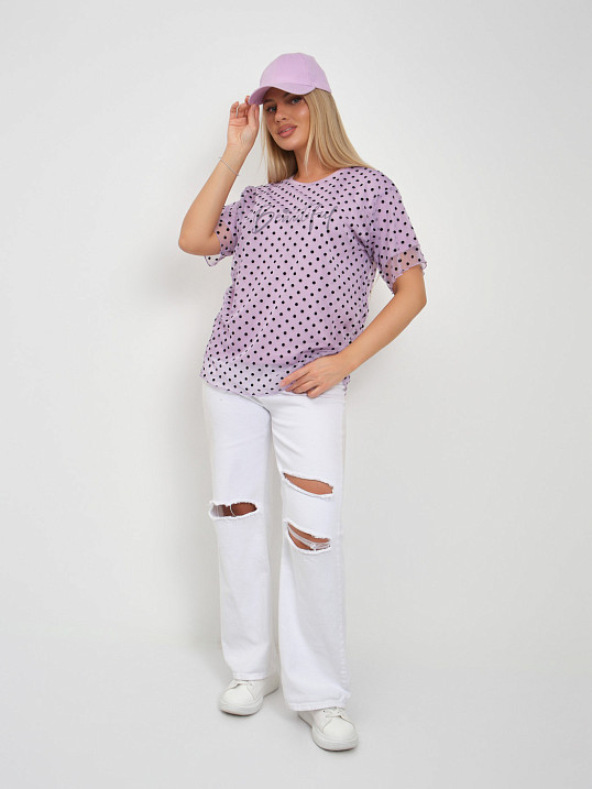 Футболка женская Бьюти вискоза лаванда