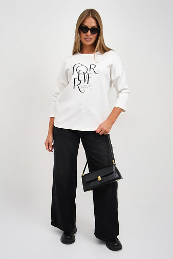 Свитшот женский Одри молочный