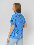 Футболка женская Краш голубая