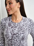 Лонгслив Флирт серый/питон