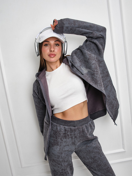 Костюм женский Дюна начёс серый