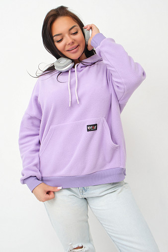 Толстовка женская Бэлла флис лаванда