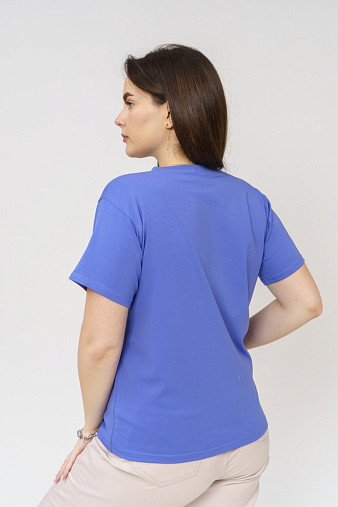 Футболка женская Эстель василёк