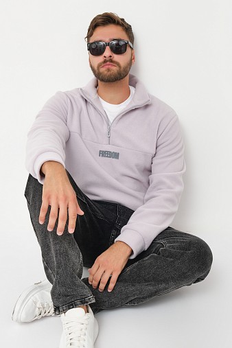 Толстовка муж. Драйв флис св.серый