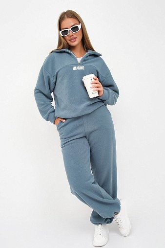 Костюм жен. Тренд-2 флис изумруд