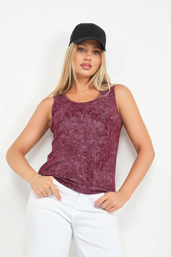 Майка вискозная варенка марсала