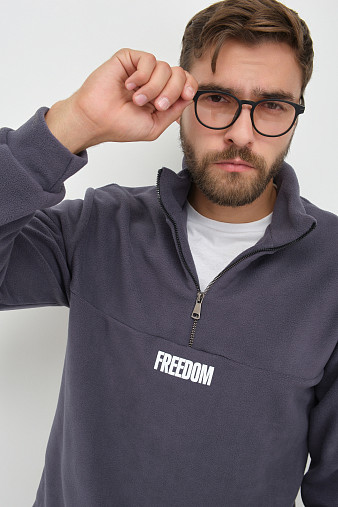 Толстовка муж. Драйв флис асфальт