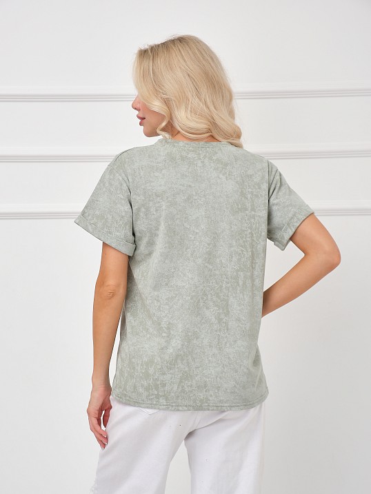 Футболка женская Арабеска фисташка