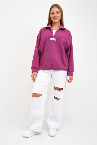 Толстовка жен. Тренд-2 флис лиловый