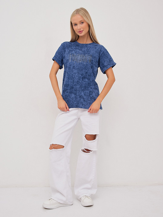 Футболка женская Арабеска св.индиго