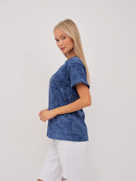 Футболка женская Арабеска св.индиго