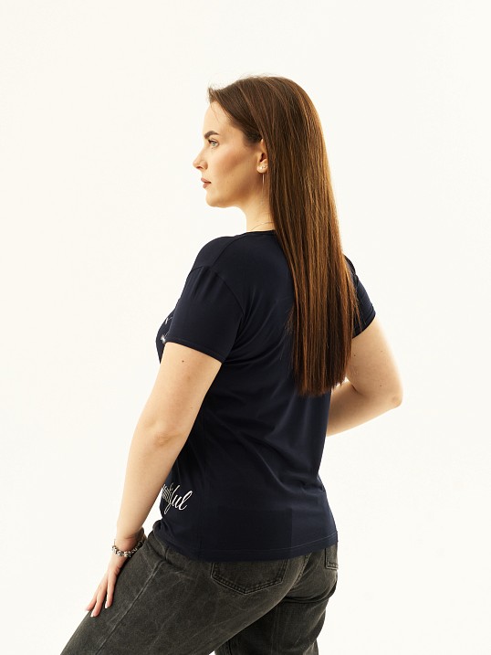 Футболка Одуванчик синий Футболка Одуванчик синий