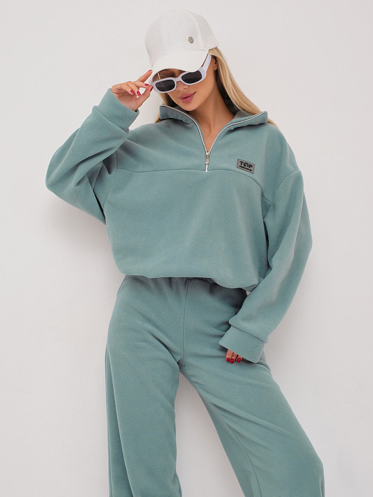 Костюм жен. Тренд флис аква