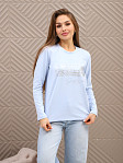 Лонгслив женский Рио голубой