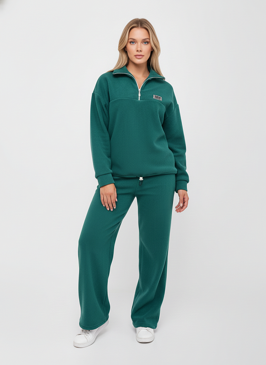 Костюм жен. Тренд флис аквамарин