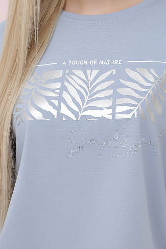 Футболка женская Рио голубой