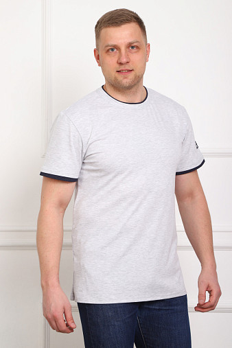 Футболка мужская Смарт серый/меланж