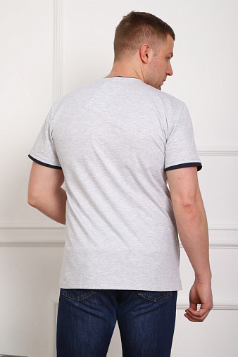 Футболка мужская Смарт серый/меланж