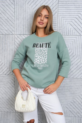 Свитшот женский Бьюти фисташка
