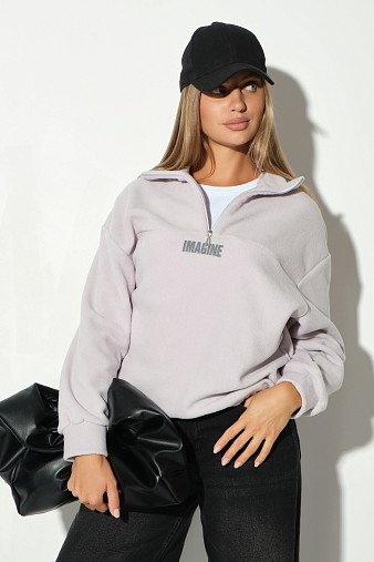 Толстовка жен. Тренд-2 флис дымчатый