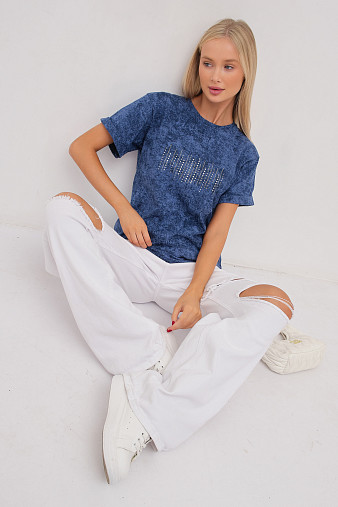 Футболка женская Арабеска св.индиго