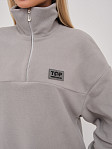 Толстовка жен. Тренд флис св.серый