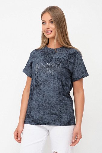 Футболка женская Арабеска т.индиго