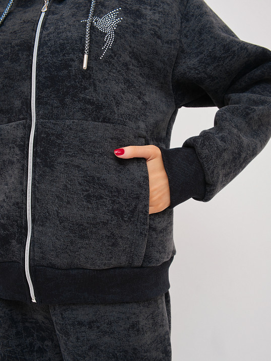 Костюм женский Дюна начёс черный