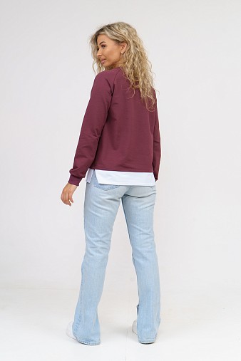 Толстовка женская Дабл лиловый Толстовка женская Дабл лиловый