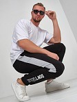Брюки мужские лампас чёрный