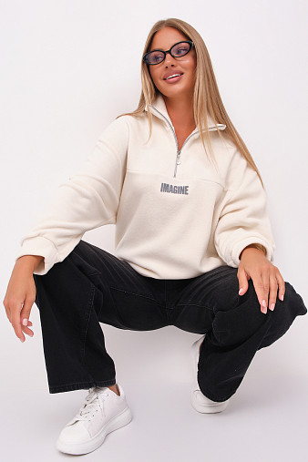 Толстовка жен. Тренд-2 флис молочный