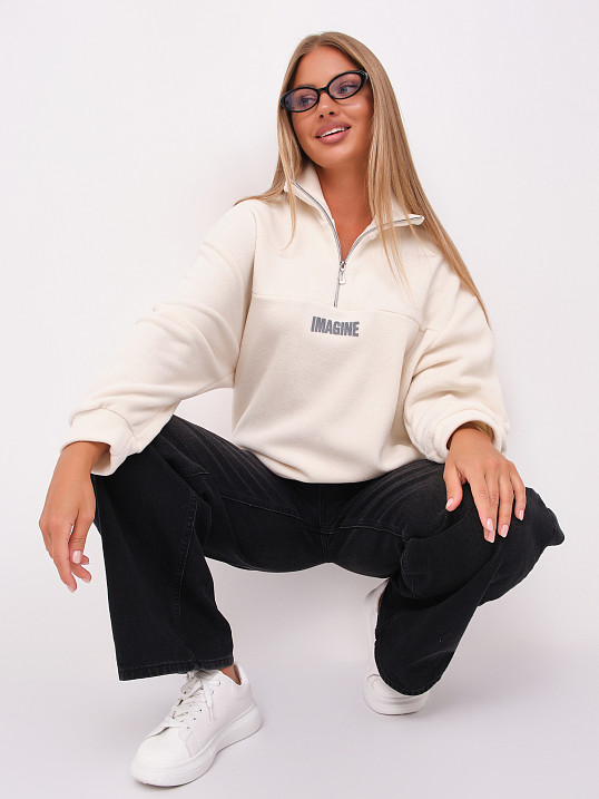 Толстовка жен. Тренд-2 флис молочный