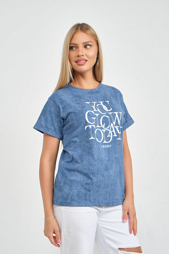 Футболка жен. Лиона варенка индиго