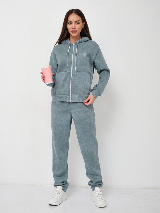 Костюм женский Дюна начёс фисташка